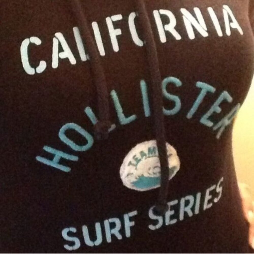 NWT Hollister 2012 Classic Navy Embroidered Surf Logo Hoodie Sweatshirt Jumper - Picture 4 of 6